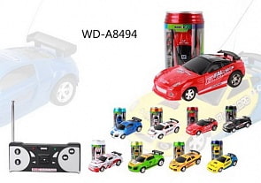 Машинка радиоуправляемая в пластиковой банке, разные цвета (Junfa Toys, 9903Aпц) (ассортимент)