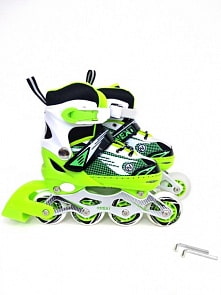 Ролики раздвижные с алюминиевой рамой, подшипники ABEC-7, колеса PU, размер 27-30, в сумке (Next, A27-30-AT11)