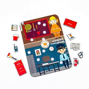 Сортер - Профессии - Пожарный и Полицейский (Сибирский сувенир, 117105)