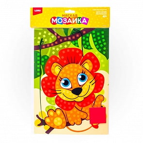 Мозаика мягкая, большой набор Львенок (Lori, Кэ-012)