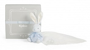 Кукла на руку из серии Жемчуг - Заяц комфортер с узелками, голубой (Kaloo, K962199k)