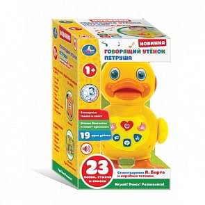 Говорящий утенок Петруша, стихи Барто и народные потешки (Умка, B1439728-R)