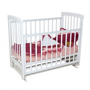 Кровать детская Красная Звезда С 702 Марина, резьба №15, белый (Красная Звезда, КЗ-С 702_белый)