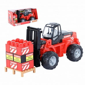 Автокар Mammoet toys и конструктор, 15 элементов (Полесье, 56856)