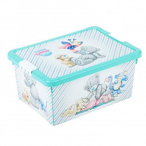 Ящик универсальный с аппликацией Me to you, 8,4 л, зеленый (Бытпласт, 431303009sim)