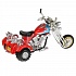 Мотоцикл металлический Трайк 18 см, свет, звук, выдвижная подножка, вращается руль   - миниатюра №6