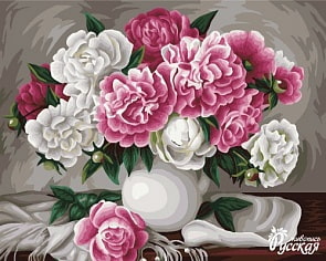 Рисование по номерам на холсте - Пионы. Жанна Когай, 40 х 50 (Фабрика Творчества, B061)