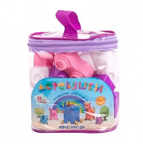 Конструктор – Деревяшки, пластик 33 детали, цвет 1 (Деревяшки, G288216)