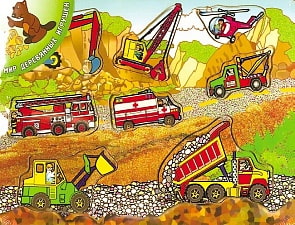 Рамка с вкладышами – Техника (Мир деревянных игрушек, Р18)