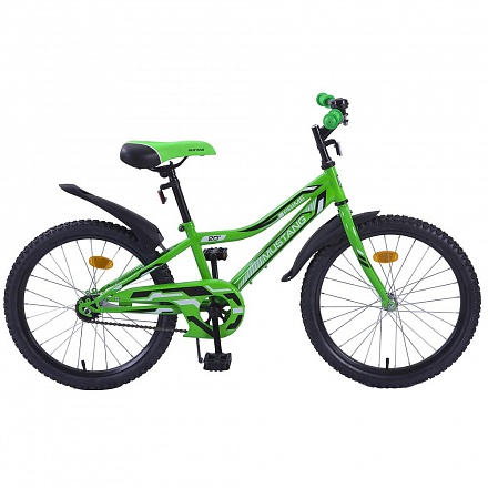 Велосипед подростковый – Mustang Prime, 20", NX-тип, зеленый/черный 