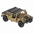 Машина металлическая Hummer H1 пикап военный 12 см, открываются двери, инерционная -WB) - миниатюра №1