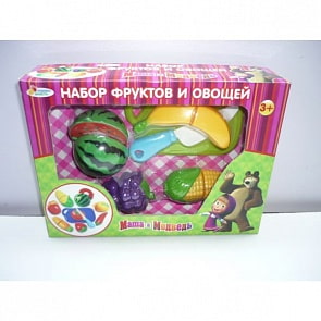 Набор фруктов и овощей из серии «Маша и медведь» (Играем вместе, B847986-R)