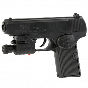 Пистолет с лазерным прицелом, фонарем и пульками (1B00787)