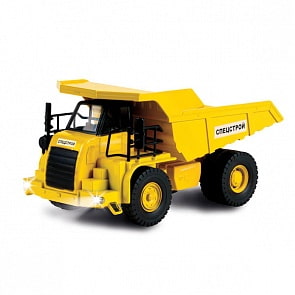 Инерционная машина металлическая «Строительная техника» свет, звук (Технопарк, 834A-Wbsim)