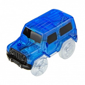 Синий внедорожник из серии Гибкий трек, 3 лампы  (1Toy, Т16666СИН)