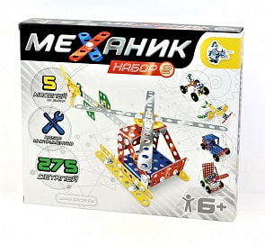 Металлический конструктор – Механик 2, 275 деталей (Десятое королевство, 02083ДК)