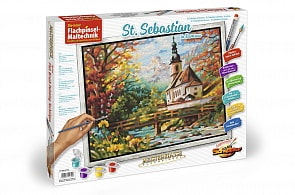 Набор для росписи  «Церковь святого Себастьяна в Рамзау», пастозная техника, 40 х 50 см (Schipper, 9430729)