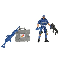 Набор Полиция: солдатик с оружием (Играем вместе, 1412Y230-R) - миниатюра