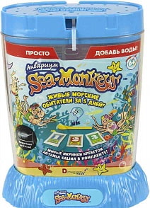 Аквариум Sea-Monkeys для выращивания ракообразных вида Artemia Salina (1toy, Т13624) (ассортимент)