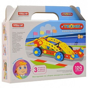 Конструктор из серии Техно Болид, 120 деталей (Stellar, 02029)