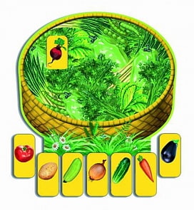 Игра настольная - Овощи в корзинке (Весна, С-578)