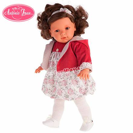 Кукла Аделина в красном, 55 см. 