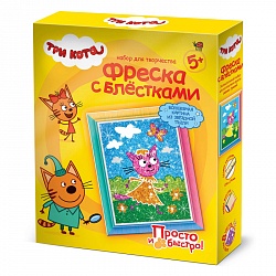 Фреска с блестками - Три Кота - Лапочка Лето (Фантазер, 405136) - миниатюра