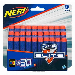 Стрелы для бластеров Nerf, 30 штук (Hasbro, A0351H)