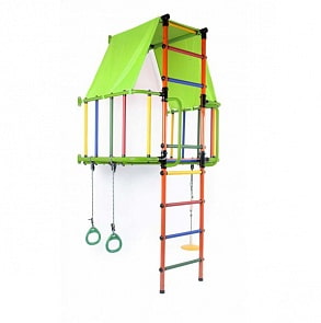 Детский спортивный комплекс – Индиго L Плюс, салатовый/оранжевый/радуга (Формула здоровья, СГ000002987)