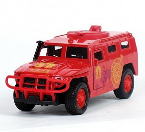 Машина металлическая инерционная ГАЗ – Тигр, 1:43, со светом и звуком (Технопарк, CT12-357-N1sim)