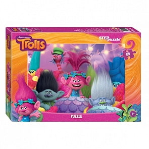 Пазл - Trolls, 120 деталей  (Step Puzzle, 75141sim)