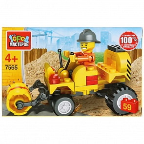 Конструктор Каток, с фигуркой, 59 деталей (Город мастеров, 7565-PZ)