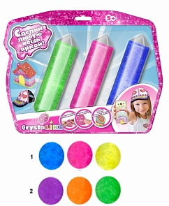 Набор для творчества Crystalike, 3 баночки (1Toy, Т10850)