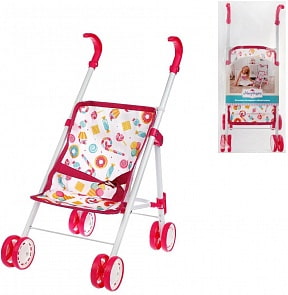 Коляска складная - Фантазия, малиновая (Mary Poppins, 67325)