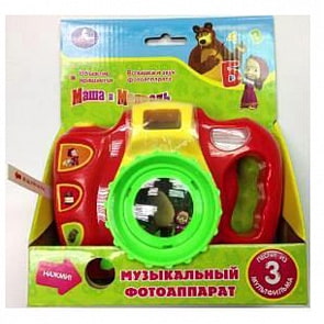 Музыкальный фотоаппарат «Маша и медведь», песни и свет (Умка, PN36A-Rsim)