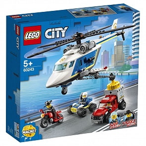 Конструктор Lego City Police Погоня на полицейском вертолёте (Lego, 60243-L)