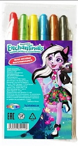 Мелки восковые выкручивающиеся Enchantimals, 6 цветов (Centrum, 89255)