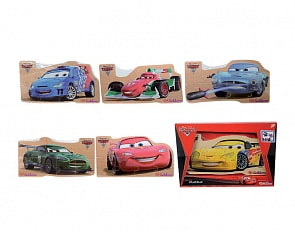 Деревянный пазл на 8 деталей Тачки-2 (Eichhorn, 3281)