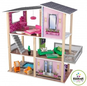 Домик для мини-кукол Стильный коттедж (KidKraft, 65822_KE)