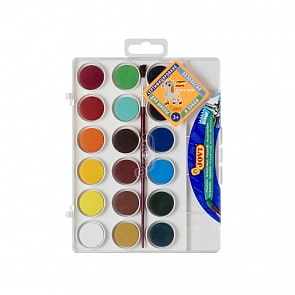 Акварель 18 цветов с кистью (Jovi, 800/18)