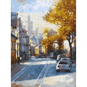 Раскраски по номерам - Октябрь на Николо-Ямской, 30 х 40 см (Белоснежка, 287-AS)