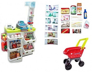 Супермаркет Помогаю Маме, в наборе с аксессуарами (ABtoys, PT-00620)