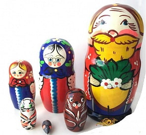 Матрешка Сказка-Репка 6 кукольная, 16 см (Матрёшка, 10172)