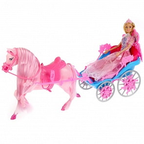 Кукла София принцесса, 29 см., с лошадью, каретой и аксессуарами (Карапуз, 99124-S-AN)