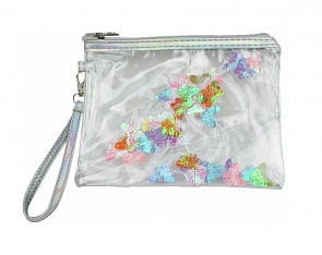 Косметичка на молнии с пайетками-бабочками Lukky (Luсky, Т16304)