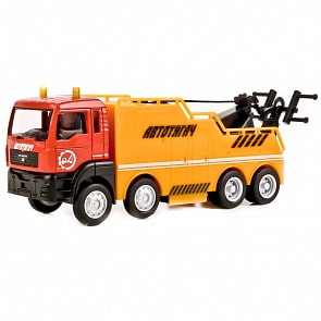 Машина металлическая – Автотягач с подвижными элементами, длина 13 см., 1:64 (Технопарк, U1401C-6)