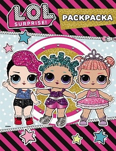 Цветная раскраска L.O.L. - Surprise, розовая с глиттером ( АСТ, 119237-2)