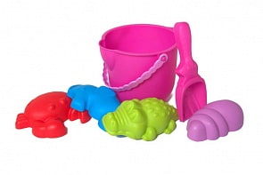 Набор для песочницы: Ведерко, совок, 4 формочки, от 12 месяцев (ЯиГрушка, 59593ЯиГ)