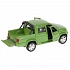 Пикап Uaz Pickup, зеленый, 12 см, открываются двери, инерционный механизм  - миниатюра №3
