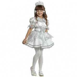 Костюм карнавальный из серии Звездный маскарад – Снежинка, размер 26 (Батик, 484-104-52)